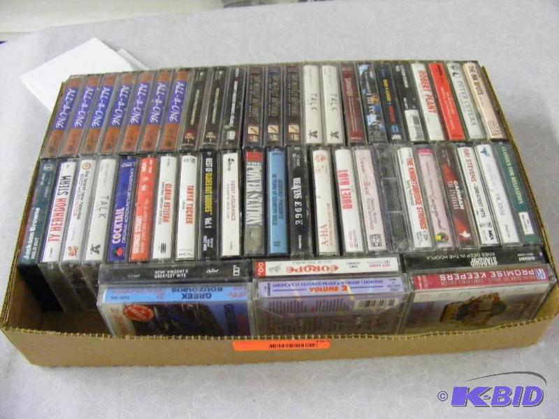 flat of Cassette tapes...