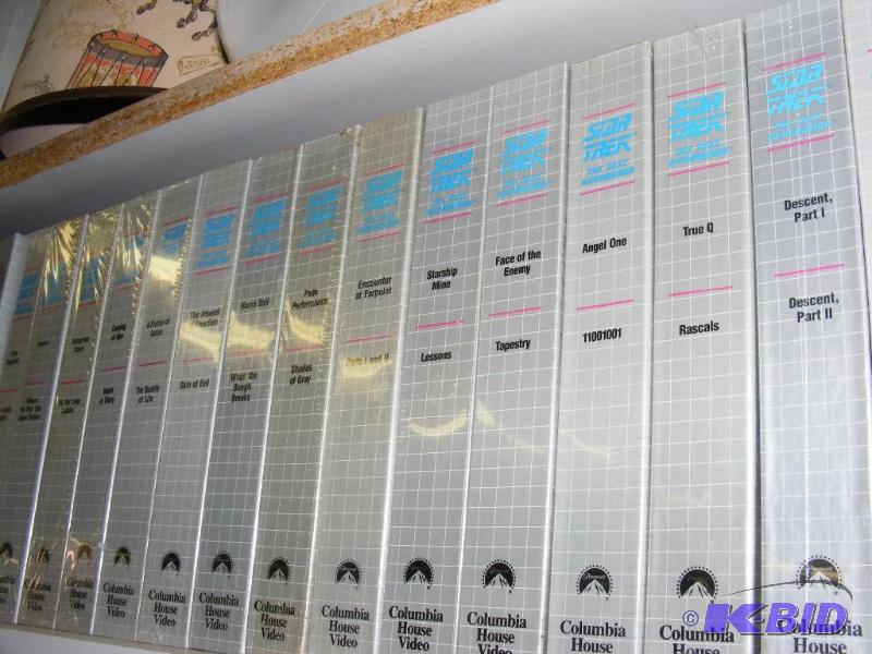 Set of Star Trek VCR Video Tapes, s...