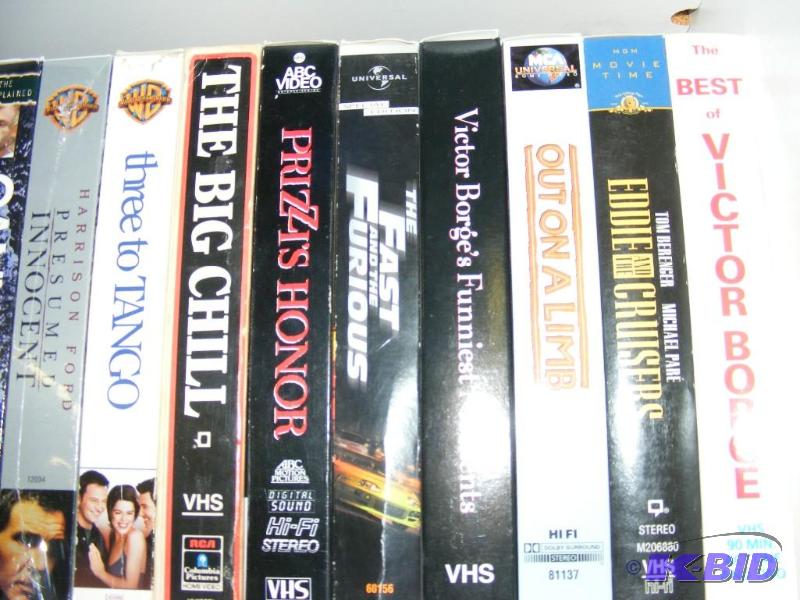 Shelf of VCR TapesMovies...