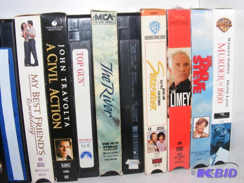Shelf of VCR TapesMovies...