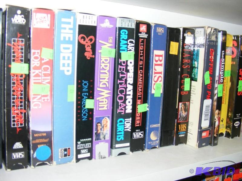 Shelf of VCR TapesMovies...