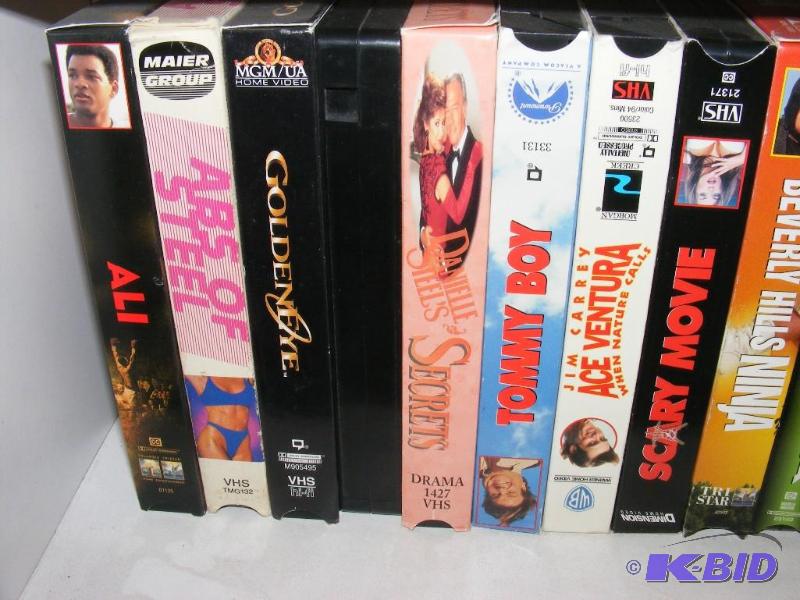 Shelf of VCR TapesMovies...