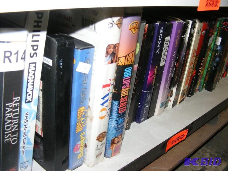 Shelf of VCR TapesMovies...