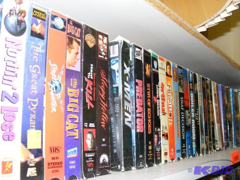 Shelf of VCR TapesMovies...