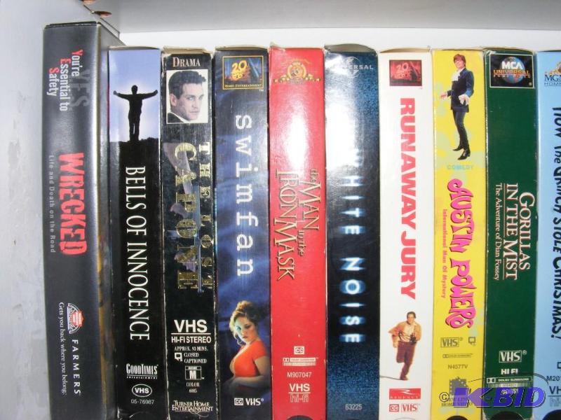 Shelf of VCR TapesMovies...
