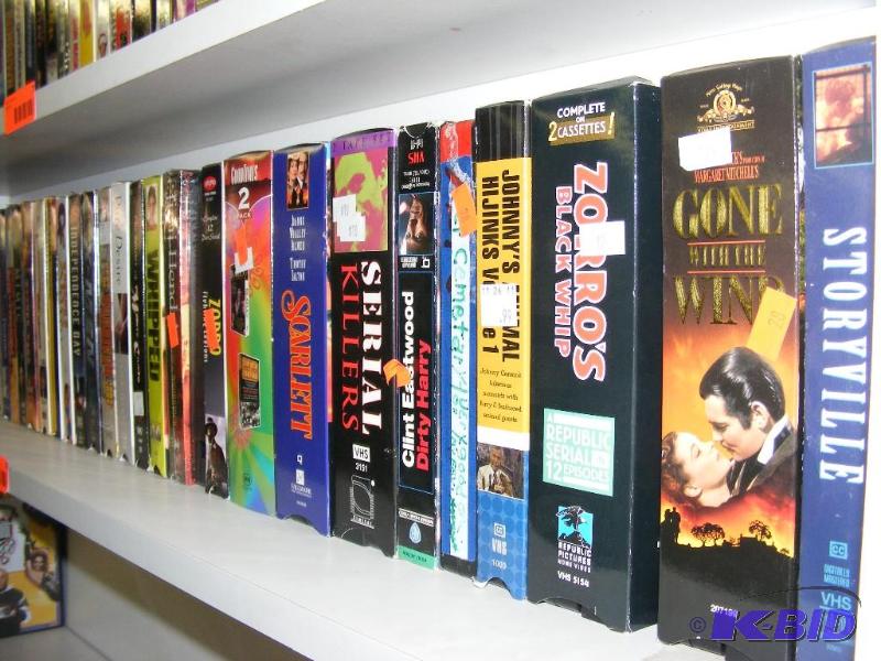 Shelf of VCR TapesMovies...