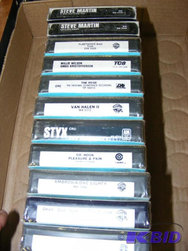 11 unopened 8-track tapes...