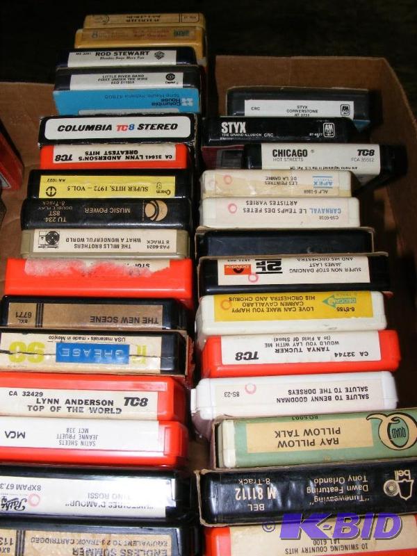 28 8-track tapes...