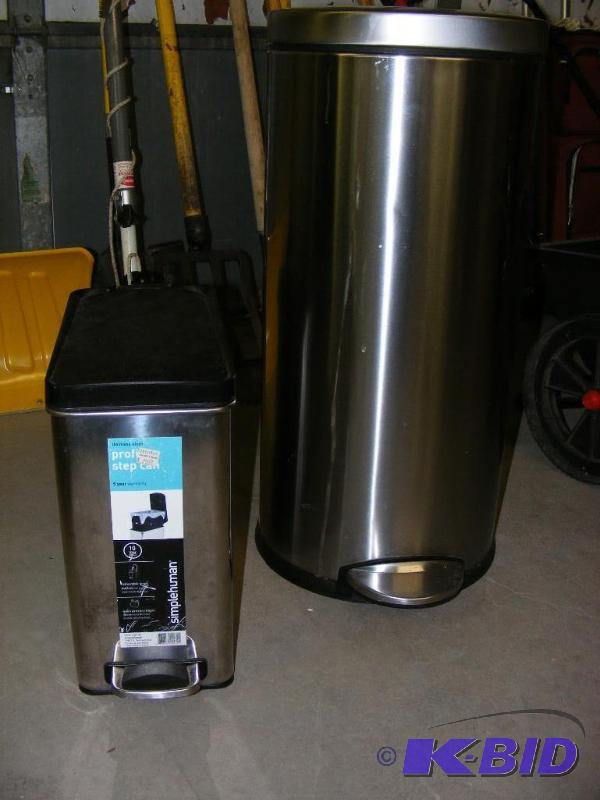 Stainless Steel Trash Can, Simple H...