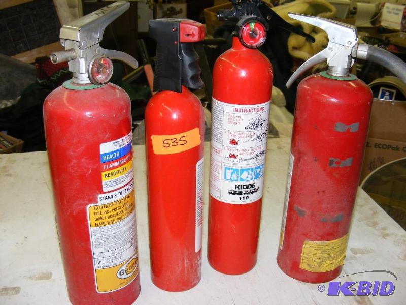 4 Fire Extinguishers...