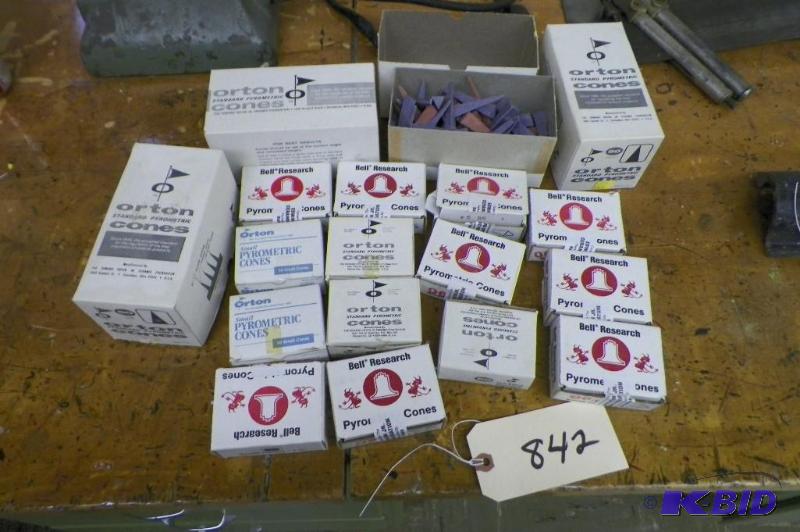 lot 842 image: Boxes of Orton Cones for Kiln Firing