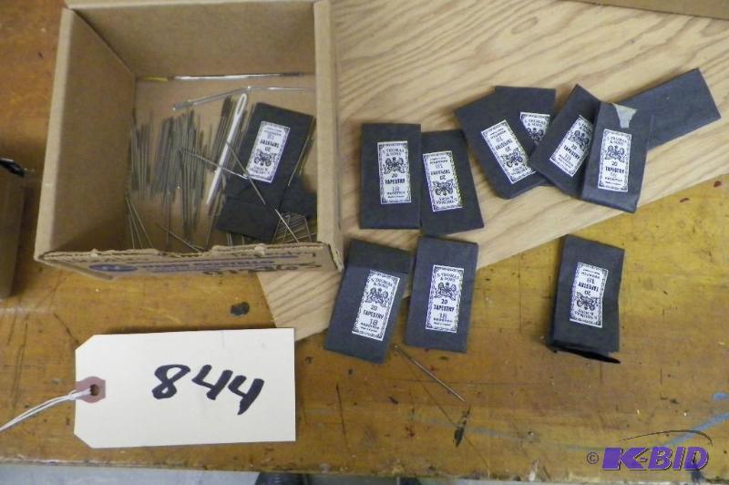 lot 844 image: Box of Sewing  Needles