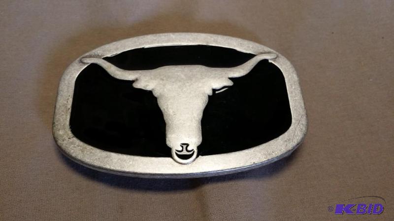 Texas Longhorn Belt buckle. Heavy &...