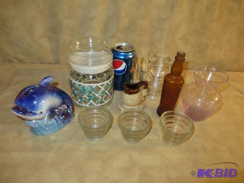 A variety of glassware and knick-kn...