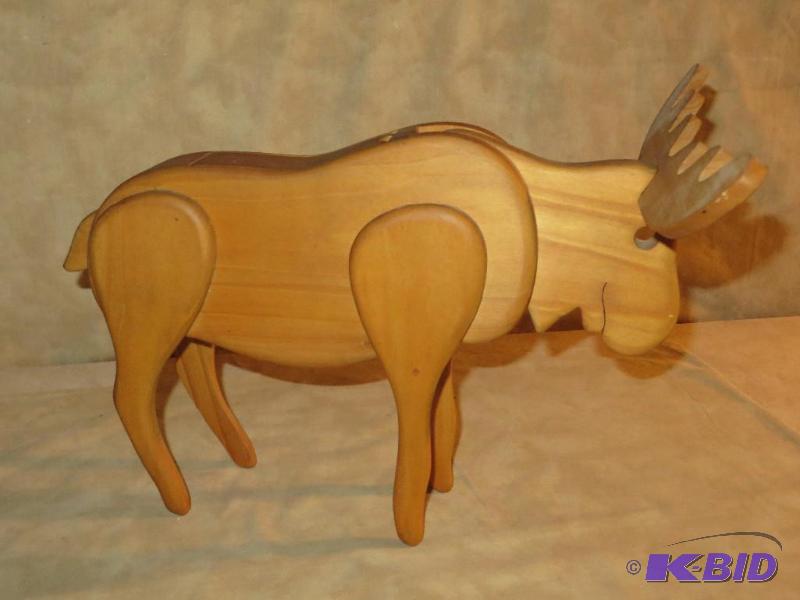 Handcrafted signed Moose.&nbsp Loa...