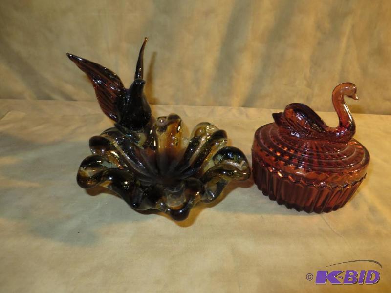 BEAUTIFUL Art Glass candy dish with...