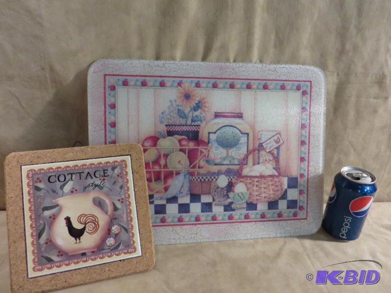 Glass Cutting Board with a nice sce...