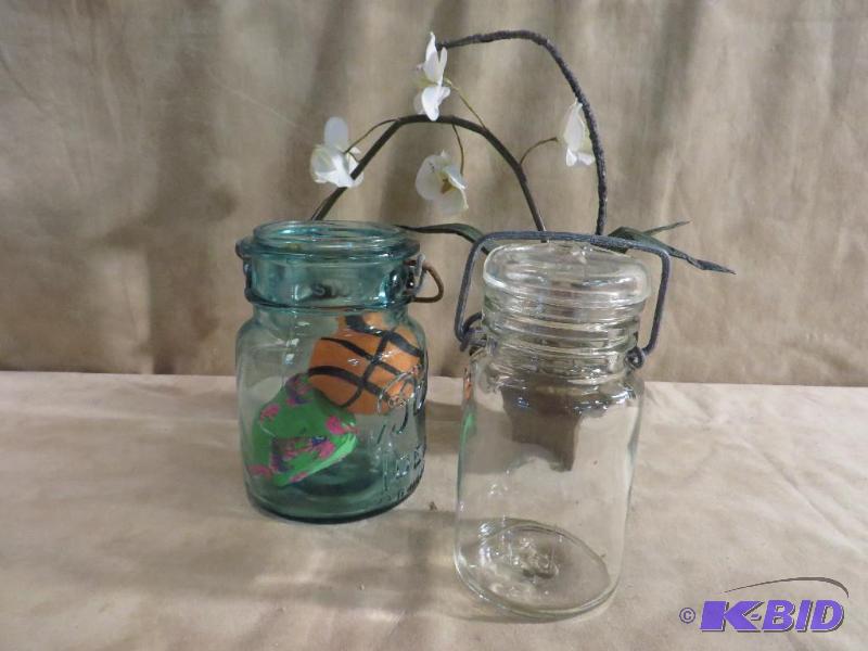 Vintage BALL canning jar with bale ...
