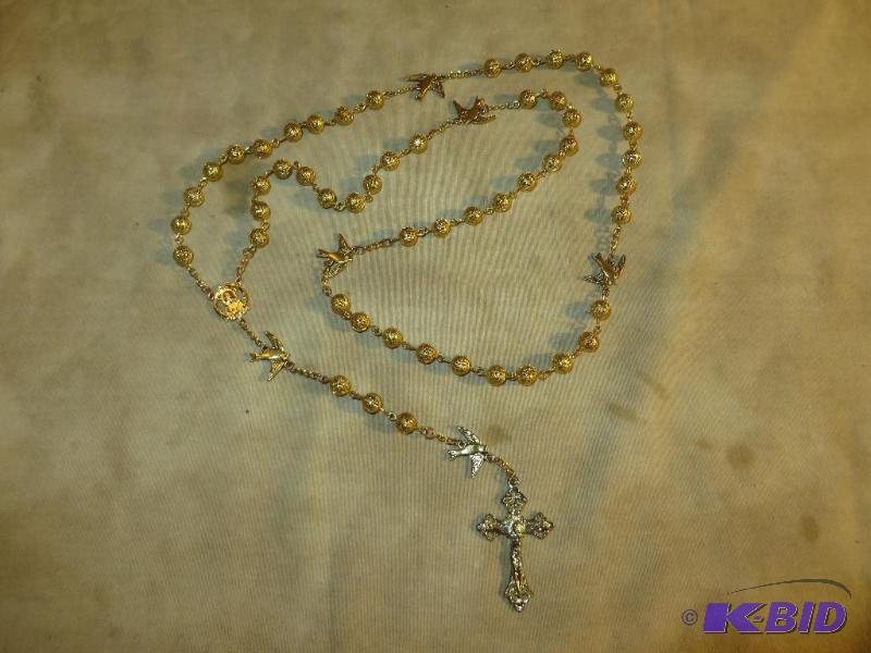 GOLDEN ROSARY -- BEAUTIFUL -- Hand ...
