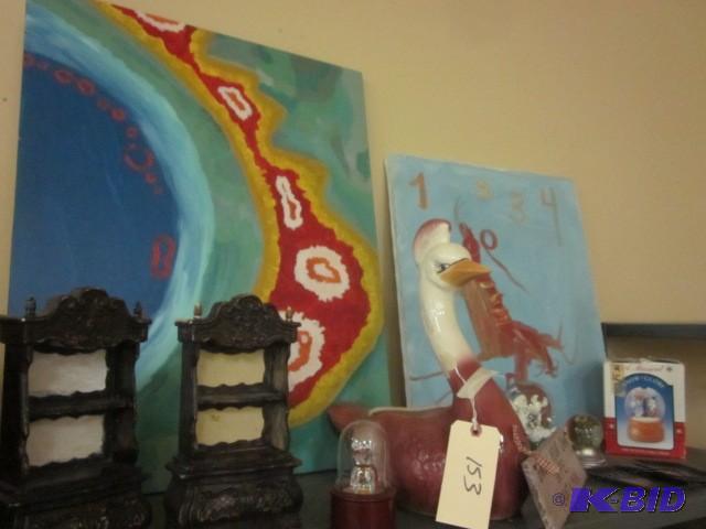 lot 153 image: All items on shelf as pictured, Hal...