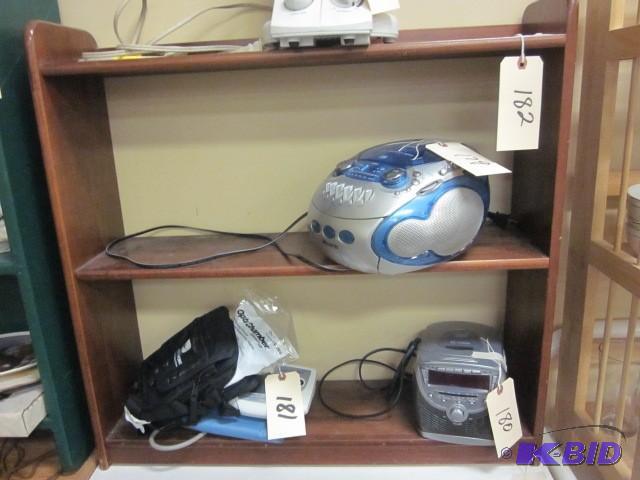 lot 182 image: 29 inch x 28 inch wood book shelf. ...