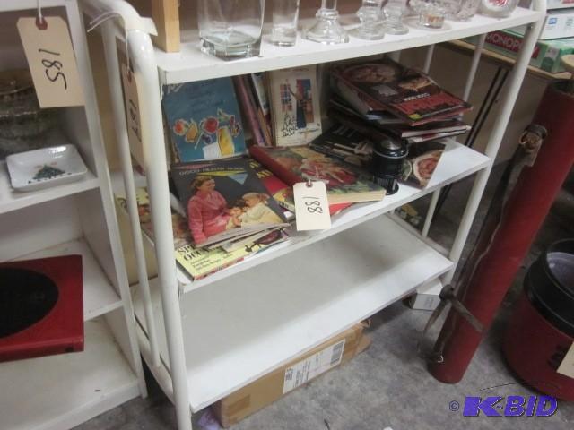 lot 189 image: 35 inch x 40 inch metal and wood bo...