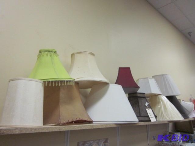 lot 197 image: Lot of (14) lamp shades....