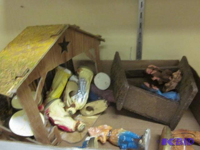 lot 237 image: Nativity set....