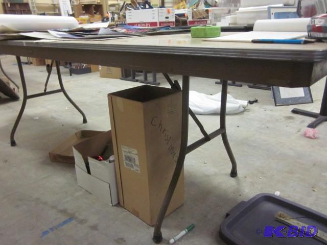 lot 292 image: 8 foot Foldcraft banquet table. &nb...