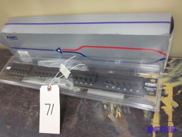 lot 71 image: 24 port, cat 5 patch panel....