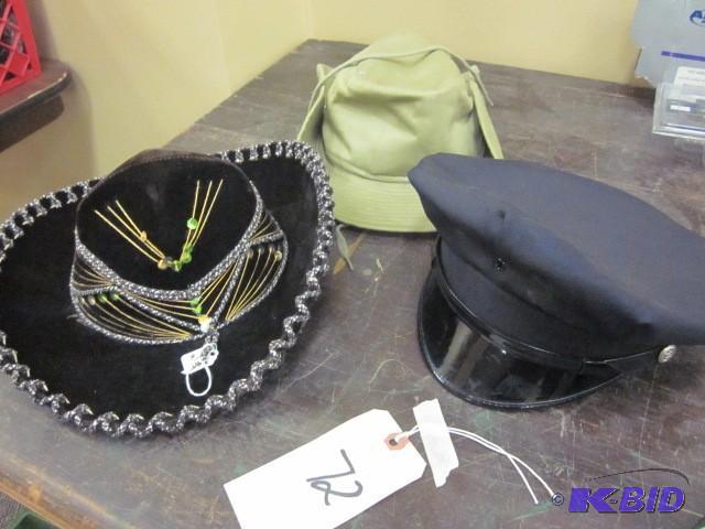 lot 72 image: Lot of (3) hats....