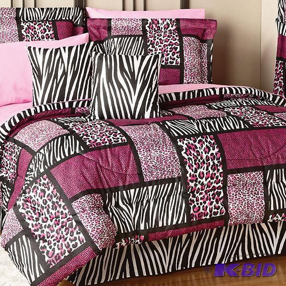 Safari Pink Queen 20pc Bed Set