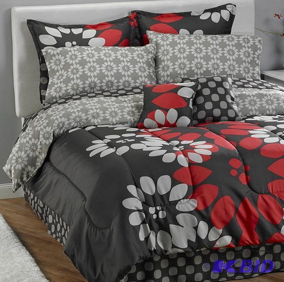 8pc Bed Set w 12pc Acces Set Queen
