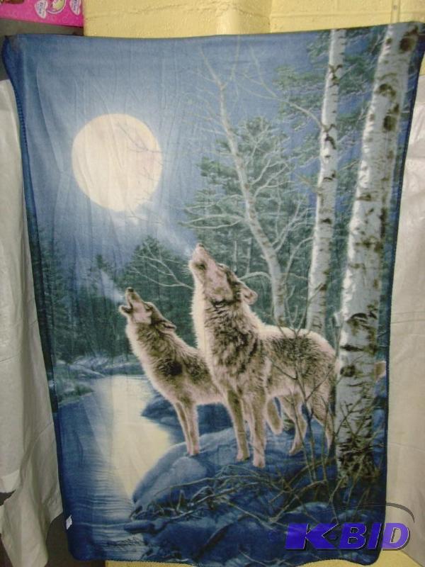 Wolf Throw Lot of 2