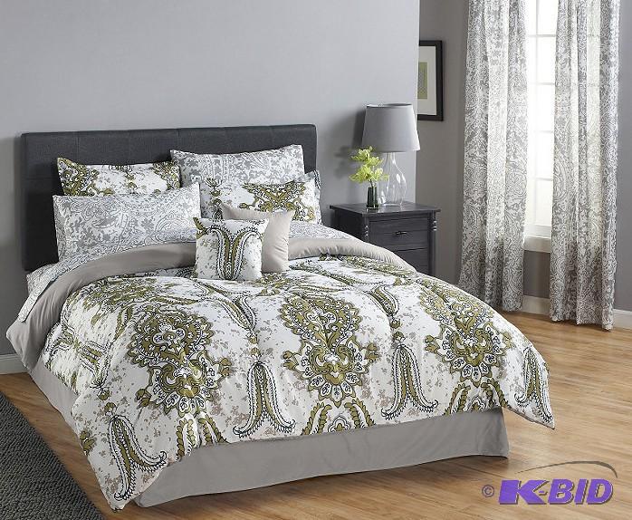 King 8pc Bed Set w12pc Acces. Set