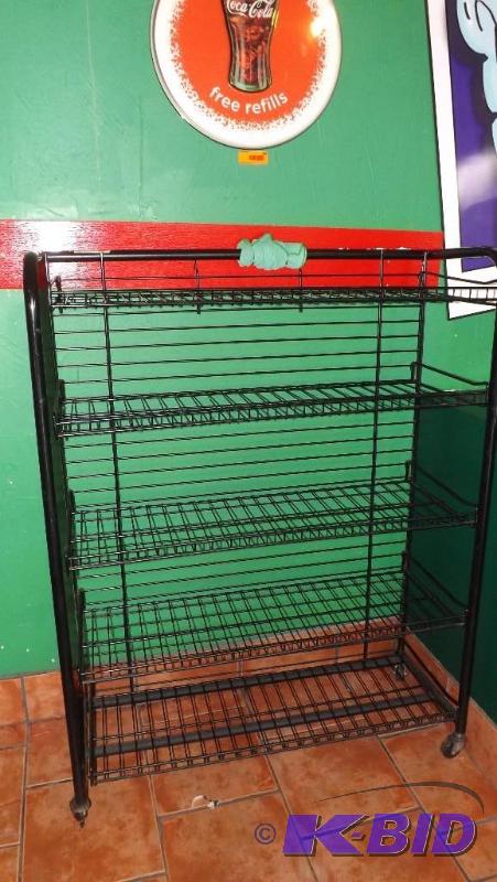 Black Wire storage rack, approx 50...