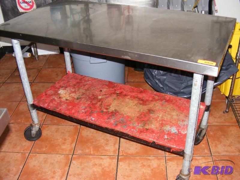 Stainless Steel Work TableCart, on...