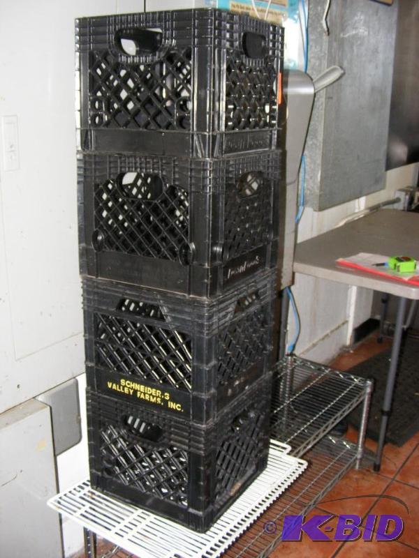 Storage Crates and wire rack shelf ...