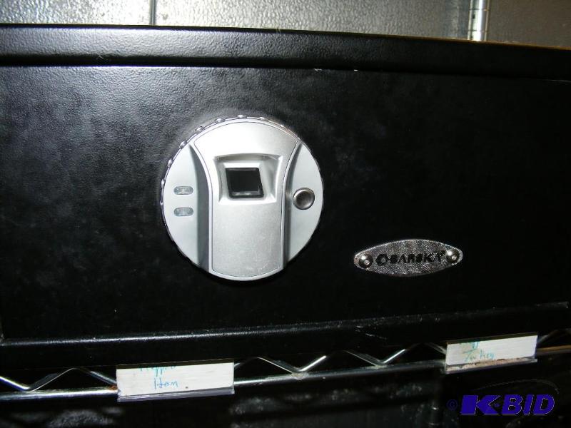 Black Metal Safe, has finger print ...
