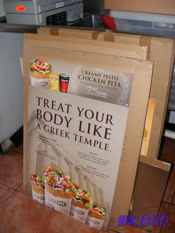 Pita Pit Menu and Advertising Poste...