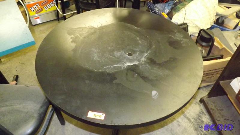 Round Black Table, NO chairs 36 d...