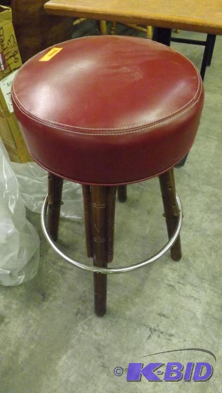 Two &quotWestern&quot Bar Stools,...