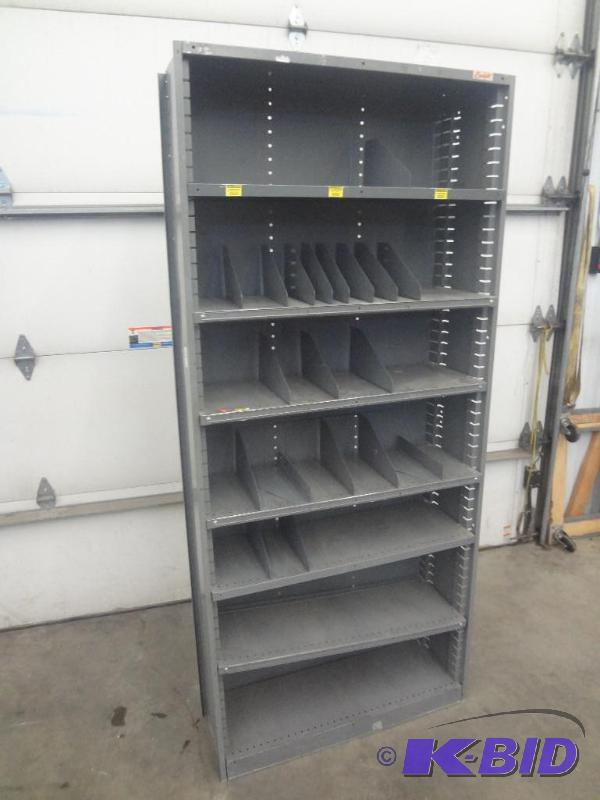 lot 11 image: 36&quotx7ft Steel Shop Shelf...