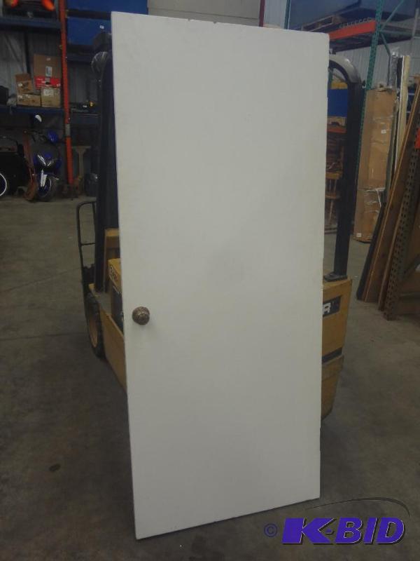 lot 110 image: Vintage Solid Wood 33.5" Door,...