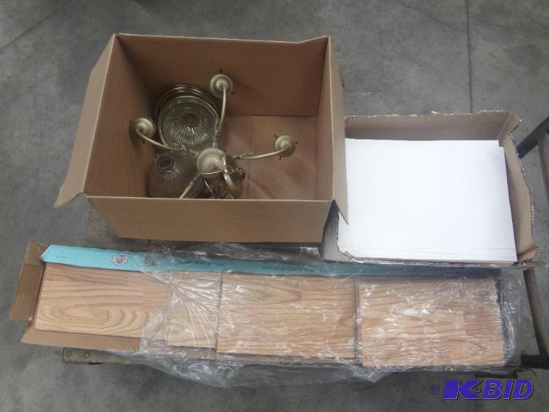 lot 118 image: Lot Of (1) Light Fixture, (1) Box ...