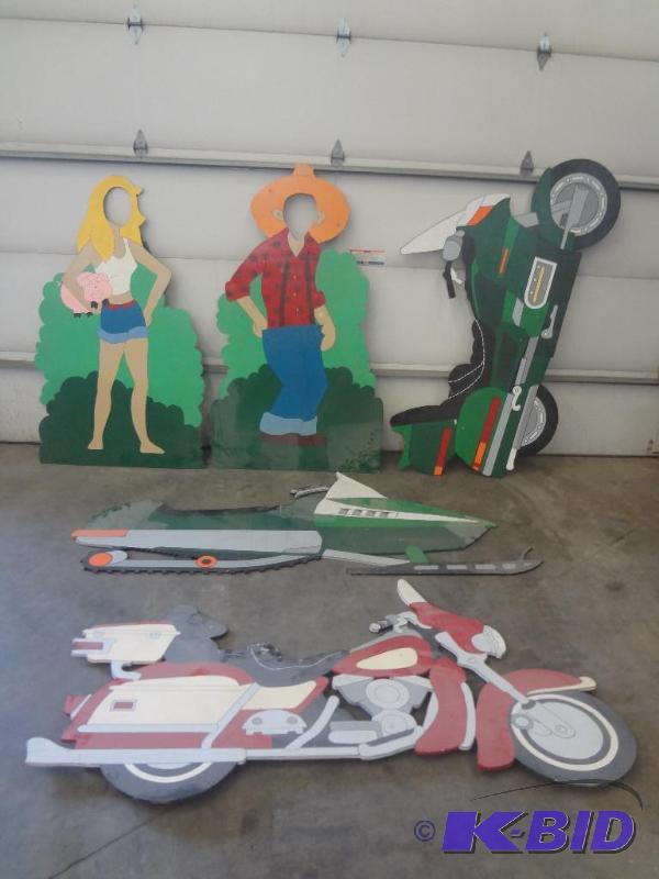 lot 119 image: Lot Of (5) Plywood Cut-Outs...