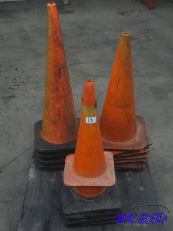 lot 13 image: Lot Of (16) Safety Cones...