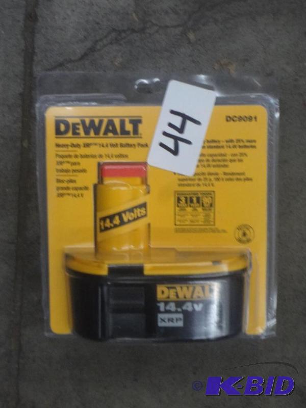 lot 44 image: New DeWalt 14.4Volt Battery...