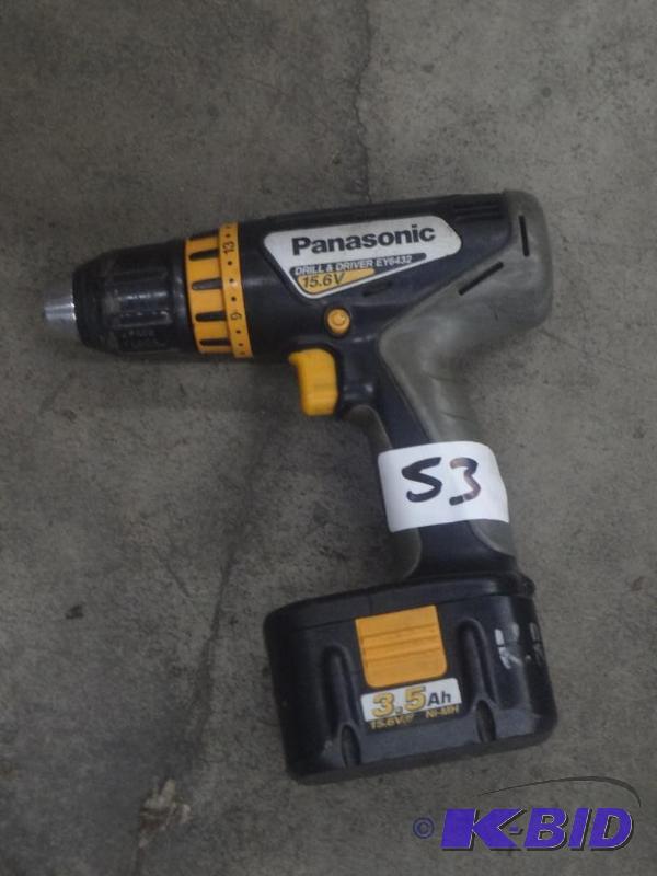 lot 53 image: Panasonic 15.6Volt Cordless Dril Dr...