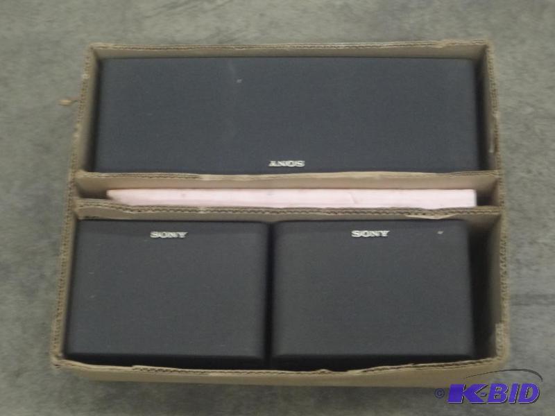 lot 60 image: 3-Piece Sony Speaker Set...